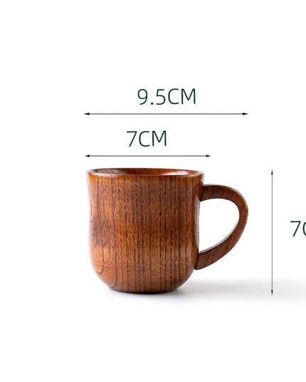 Handmade Wooden Big Belly Cups - Eco-Friendly Drinkware for Beer, Tea & Coffee
