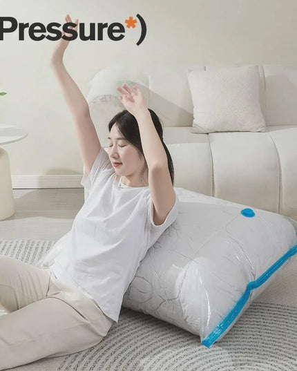Clothes Storage Vacuum Bags - Compression Organizer with Hand Pump