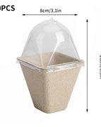 10PCS-8cm Quadrate