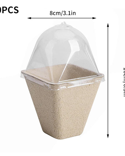 10/20PCS Biodegradable Nursery Seedling Cups - Ideal for Germination