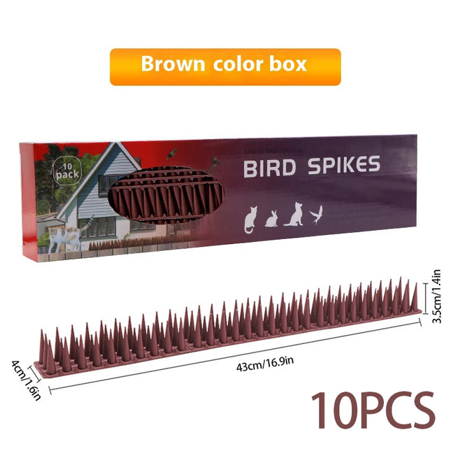 Plastic Anti-Bird Spikes Balcony Eaves Windowsills Bird Repellent Anti-Pigeon Anti-Cat Bird Repeller Thorn Boxed Package
