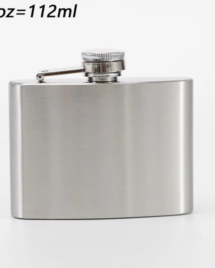 High-Quality Stainless Steel Hip Flask - 1-10 oz Portable Drinkware