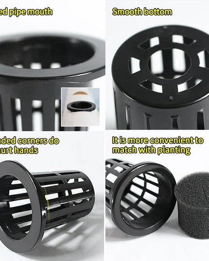 50Pcs Hydroponic Planting Basket Soilless Nursery Basket Vegetable Growing Nursery Cup Garden Hydroponic Vegetable Accessories