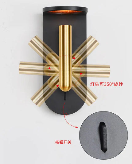 Modern Wall Mounted LED Lamp - Nordic Design for Bedroom & Hallway