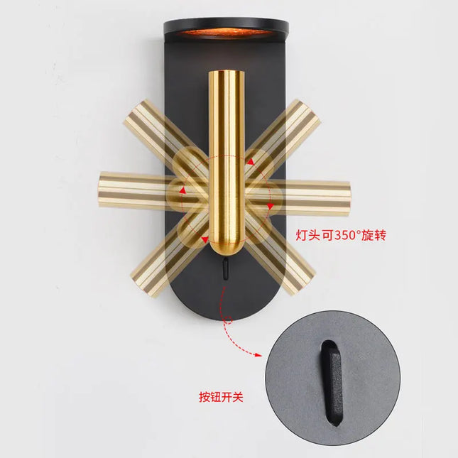 Modern Wall Mounted LED Lamp - Nordic Design for Bedroom & Hallway