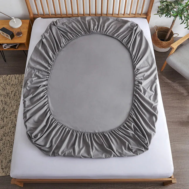 Luxury 85% Cotton Fitted Bed Sheet - Soft, Skin-Friendly Cover