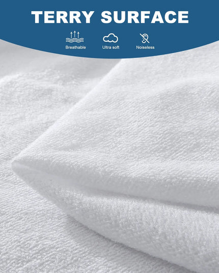 Anqianny Waterproof Terry Fitted Sheet - Soft & Breathable 300TC