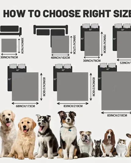 Waterproof Pet Bed Cover - Floral Design for Dogs and Cats