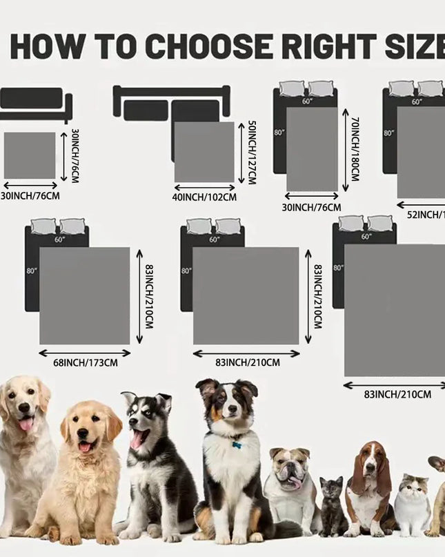 Waterproof Pet Bed Cover - Floral Design for Dogs and Cats
