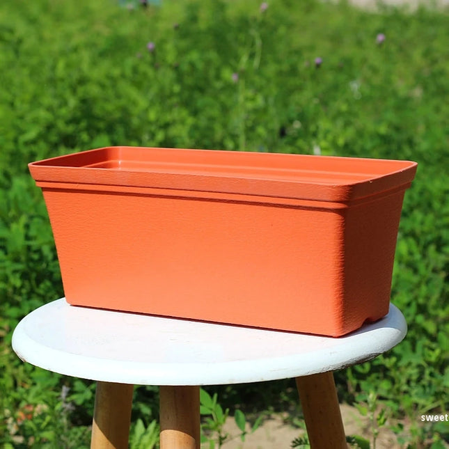 High-quality Gardening Flower Pot Thicken Plastic Planting Pot Balcony Vegetable Flower Pot Rectangular Planting Planters
