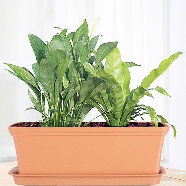 High-quality Gardening Flower Pot Thicken Plastic Planting Pot Balcony Vegetable Flower Pot Rectangular Planting Planters