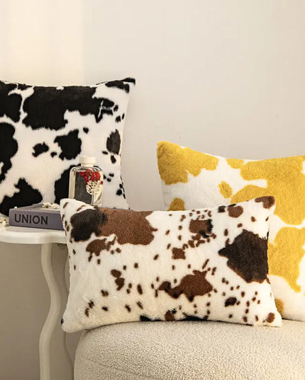 Anqianny Luxury Faux Fur Cushion Cover - Soft Fluffy Brindle Design