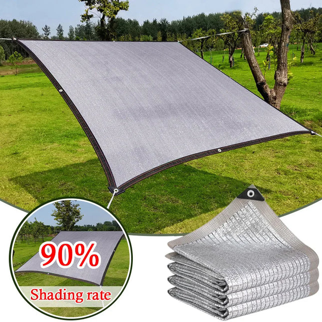 Aluminum Foil Sunshade Net - UV Protection & 90% Heat Reflective Insulation