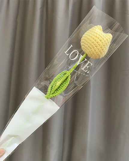 Hand-Knitted Crochet Flower Bouquet - Perfect Gift for Weddings & Graduations