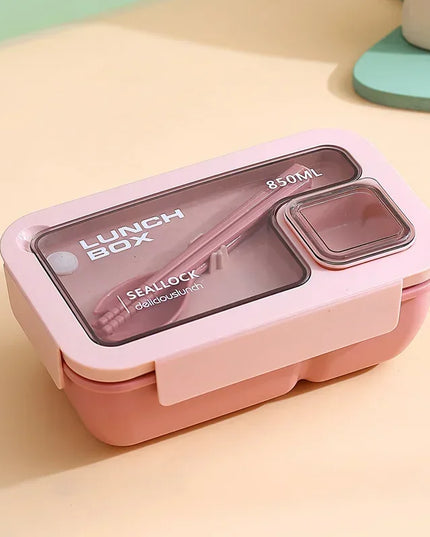 850ml/1100ml Lunch Box Microwave Portable Bento Boxes with Tableware for Kids