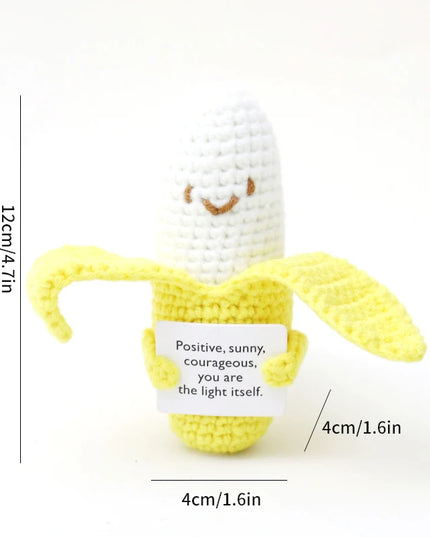 Positive Crochet Bee Miniature Decor - Kawaii Fruit & Vegetable Ornament