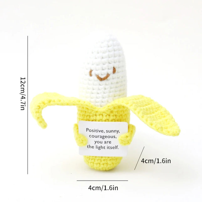 Positive Crochet Bee Miniature Decor - Kawaii Fruit & Vegetable Ornament