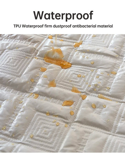 Waterproof Quilted Fitted Mattress Cover - Soft & Durable Bedding