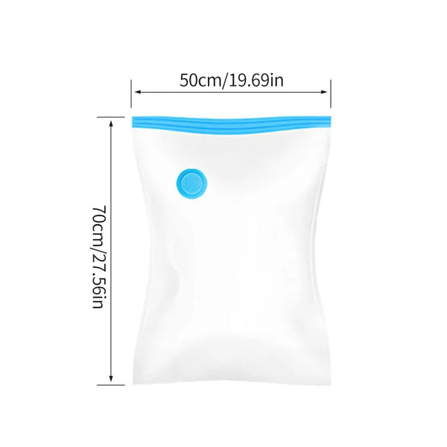 Clothes Storage Vacuum Bags - Compression Organizer with Hand Pump