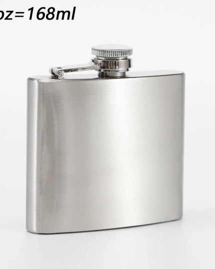 High-Quality Stainless Steel Hip Flask - 1-10 oz Portable Drinkware