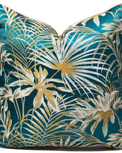 Anqianny Modern Green Sofa Cushion Cover - Nordic Abstract Design