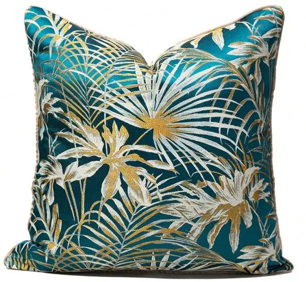 Anqianny Modern Green Sofa Cushion Cover - Nordic Abstract Design