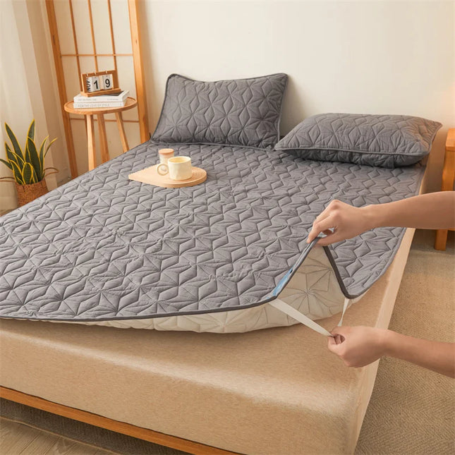 Anqianny Waterproof Mattress Topper - Quilted Protector for Beds