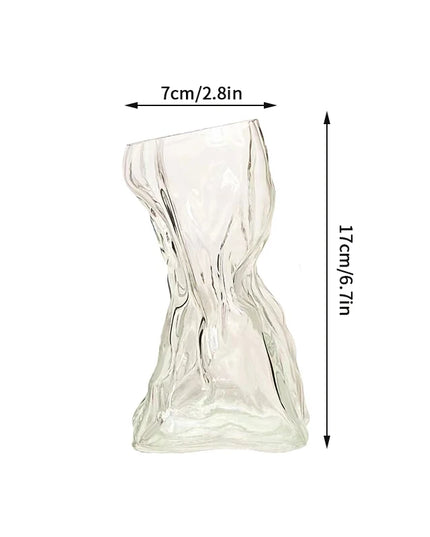 Glass Transparent Flower Vase Creative Designed Hydroponics Plants Pot Fresh Flowers Arrangement Bottle Table Desktop Ornaments