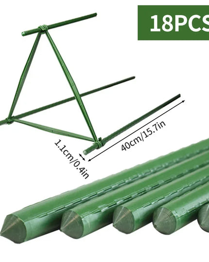 40cm Plant Stakes for Support - Garden Pillars for Climbing Vines & Tomatoes
