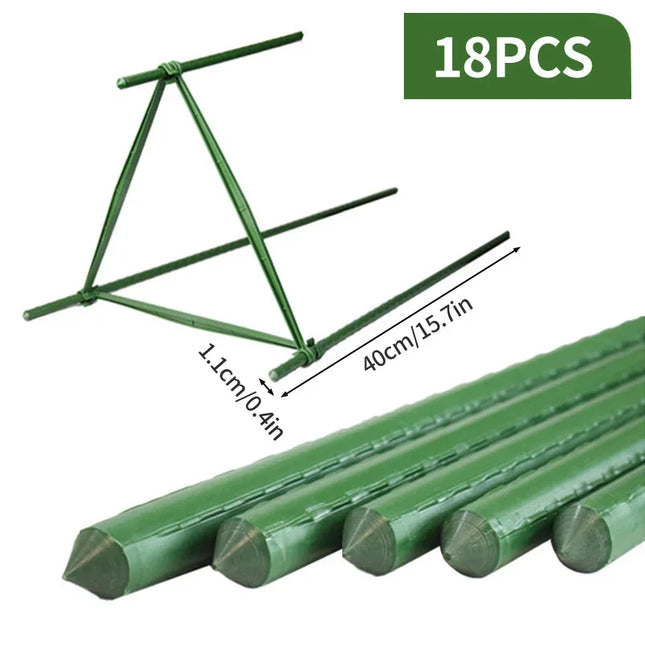 40cm Plant Stakes for Support - Garden Pillars for Climbing Vines & Tomatoes